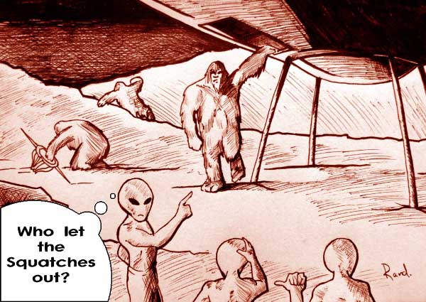 Is there a Bigfoot - UFO and Aliens link?