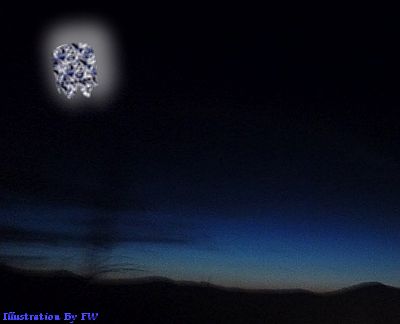 Flower shaped UFO spotted near Ashford, England