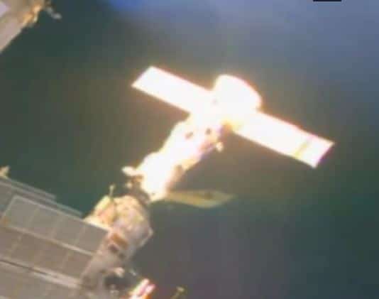 UFO docked at the ISS