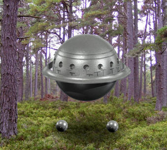 sphere shaped UFO