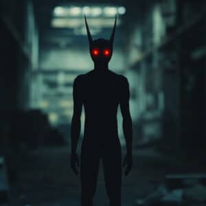 demonic shadow figure