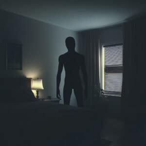 human shaped shadow figure