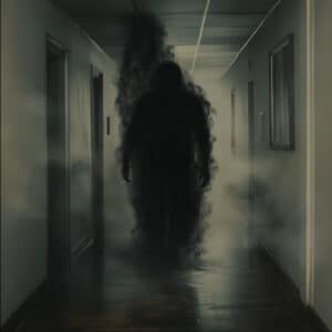 shadow figure in hallway