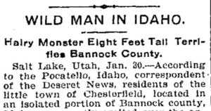 1902 Bigfoot encounter