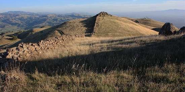 The Berkeley Mystery Wall crossing the hills of California