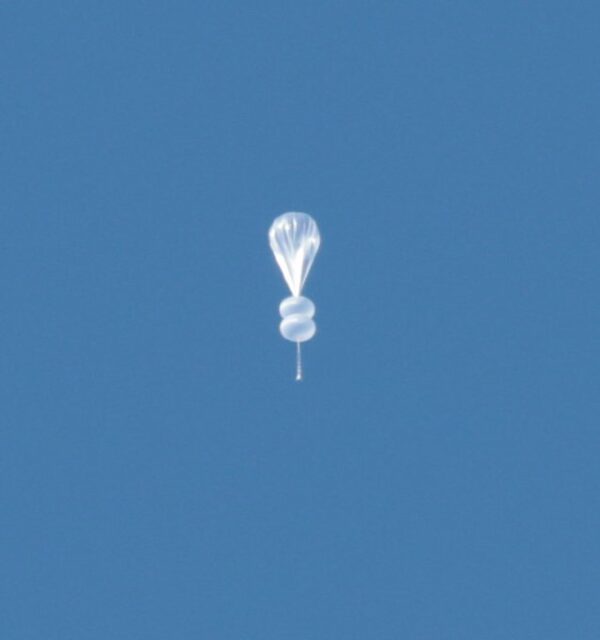 Stratospheric balloon mistaken as UFO