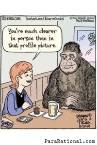 funny Bigfoot clearer in person dating meme