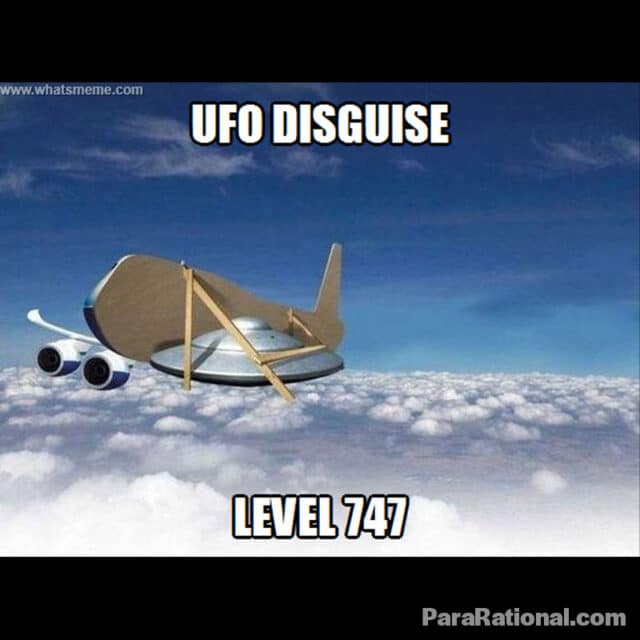 ufo meme -  747 ufo disguise