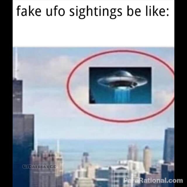 ufo meme -  fake ufo pictures