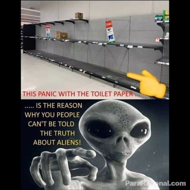 ufo meme -  humans panic