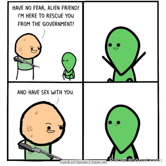 ufo meme - want to have sex with aliens