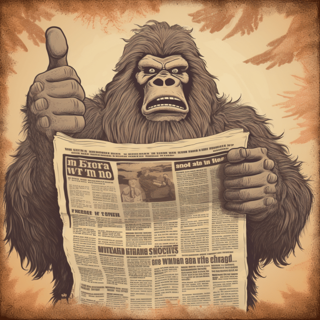 Bigfoot reading our newsletter you should sign up too