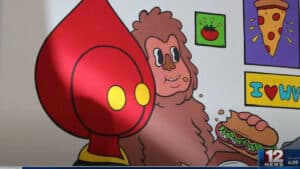 Cryptid loving pizza place in West Virginia
