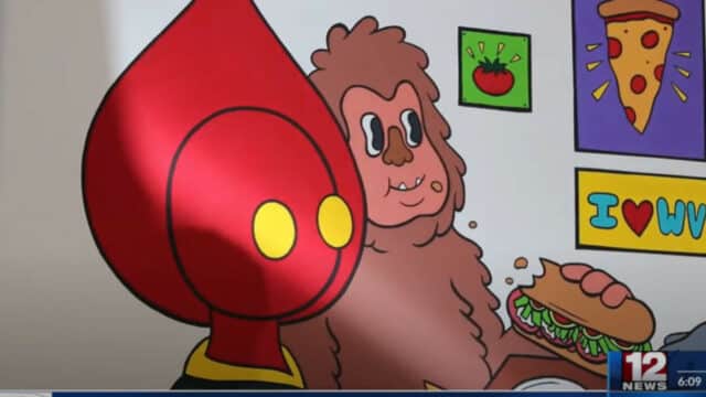 Cryptid loving pizza place in West Virginia