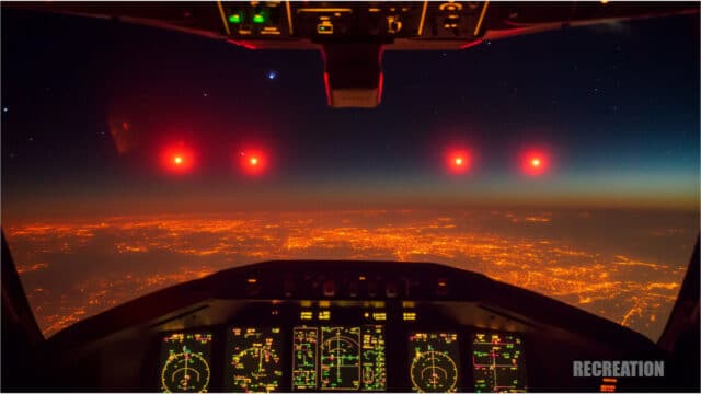 Red UFOs over Oregon