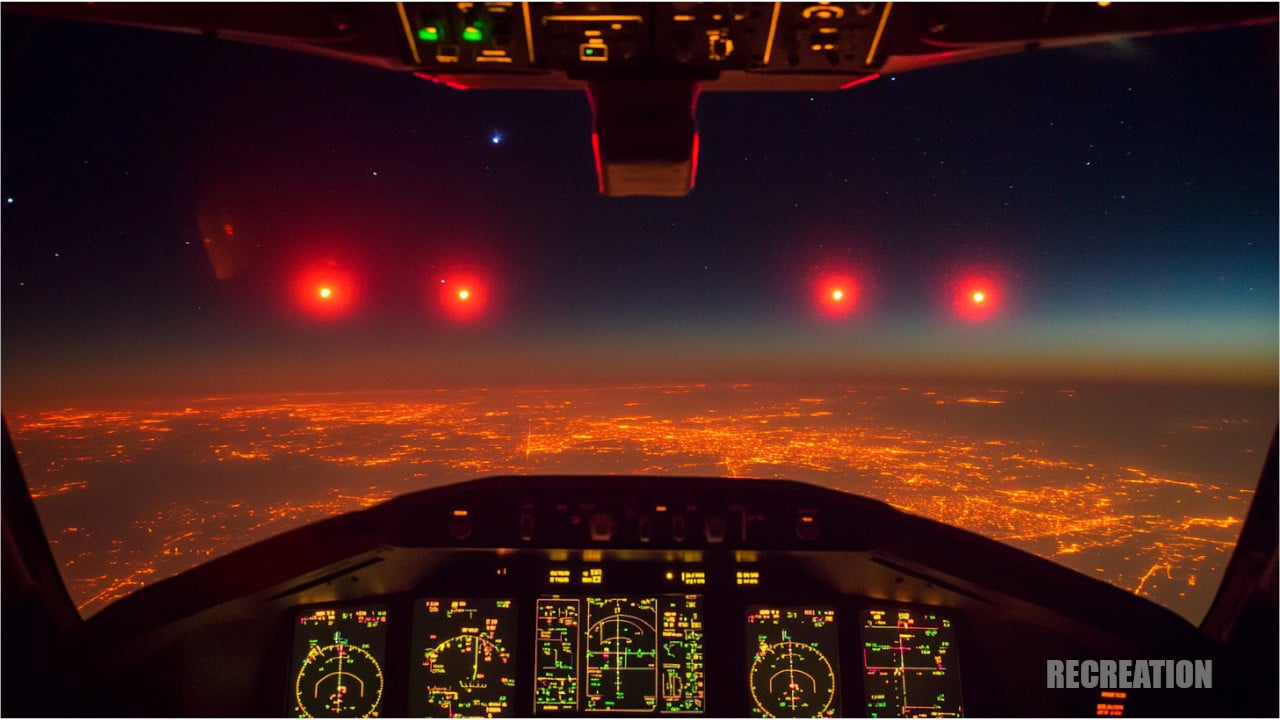 Red UFOs over Oregon