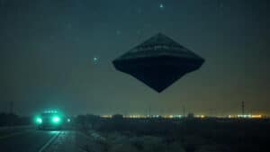 Octahedron UFO stalking truck