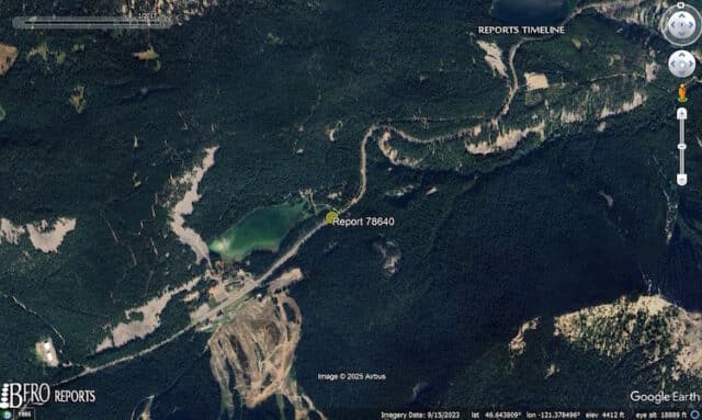 BFRO Yakima Bigfoot Report location