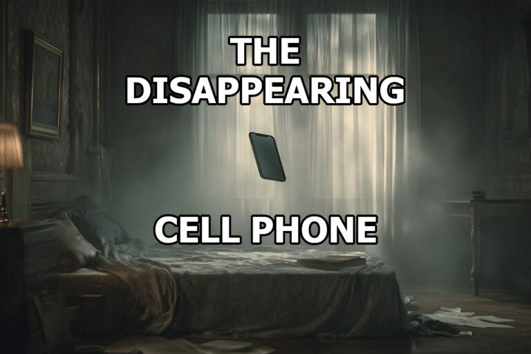 Their phone disappears from where they set it, then reappears!