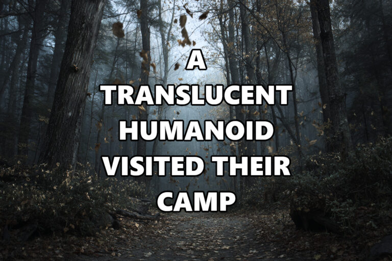 Translucent Humanoid in camp
