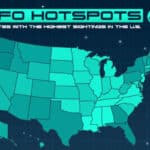UFO hotspots USA 2025