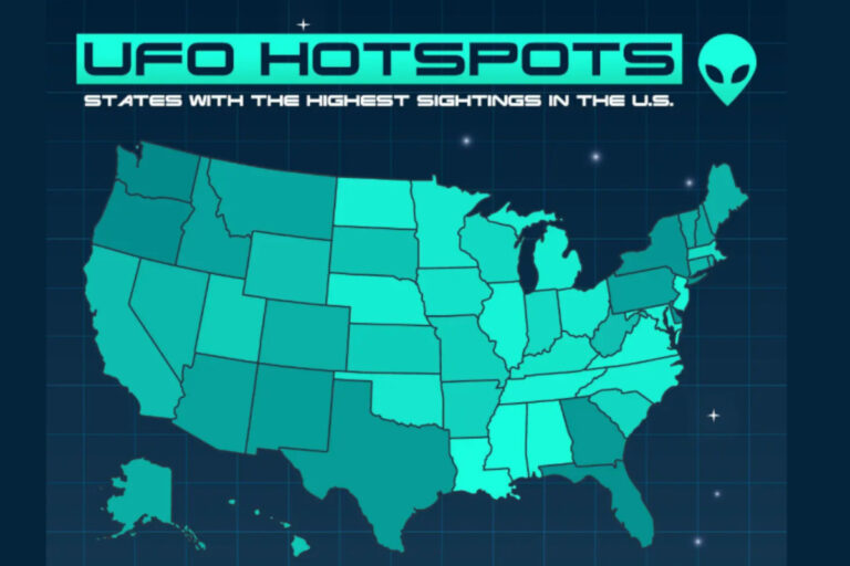 UFO hotspots USA 2025