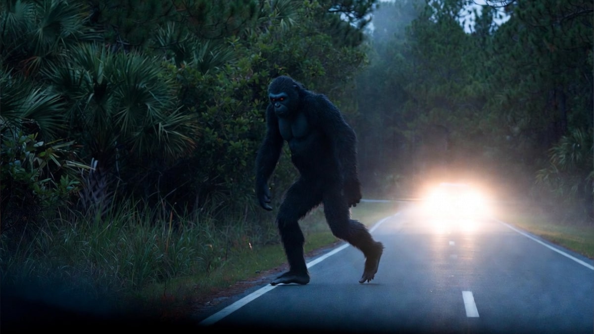 Bigfoot spotted crossing the road in South Carolina