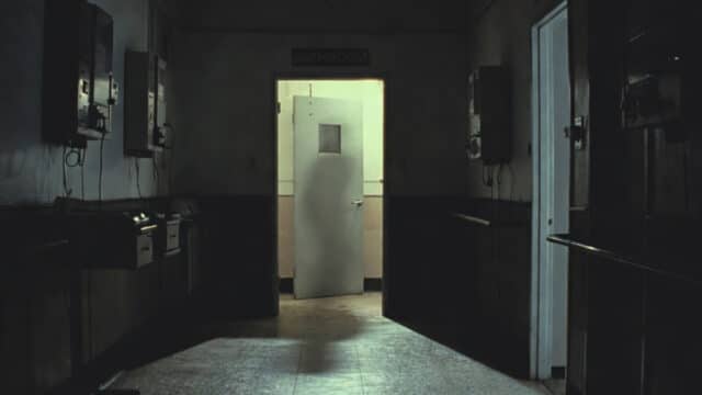 Ghost in the hallway of a hospital