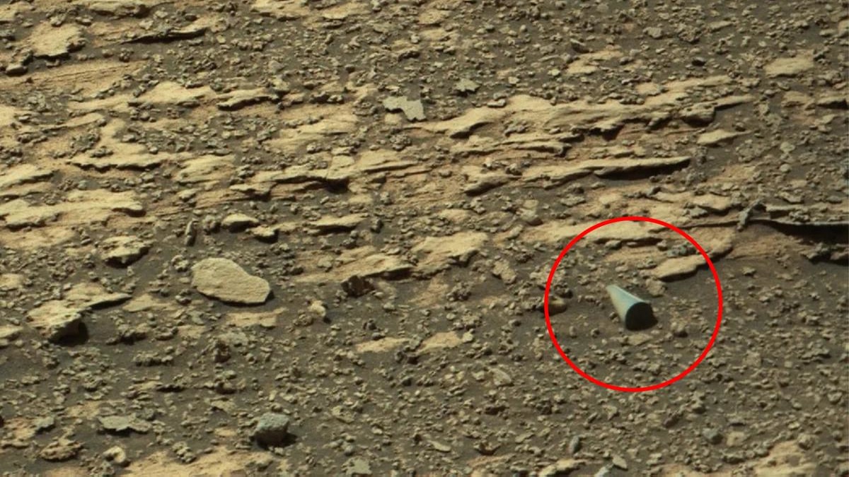 Strange object photographed by a Mars rover
