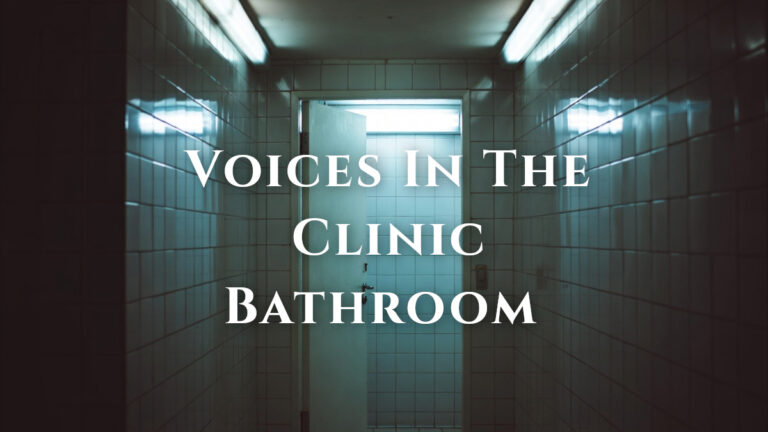 someone was answering from the bathroom, but it wasn't her mom